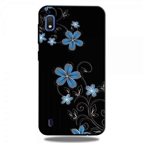 Samsung Galaxy A10 Deksel Motiv Blå Blomma