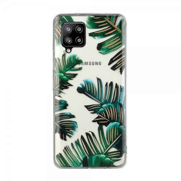 Samsung Galaxy A12 Deksel Motiv Grønn Blad