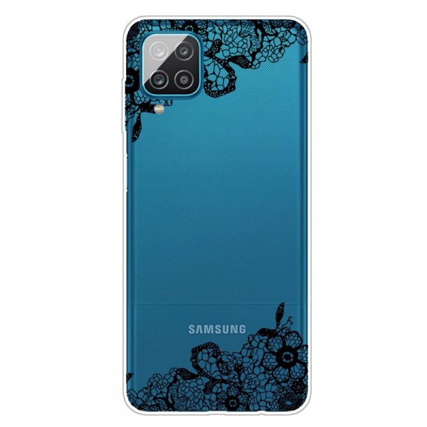 Samsung Galaxy A12 Deksel Motiv Laceblomma