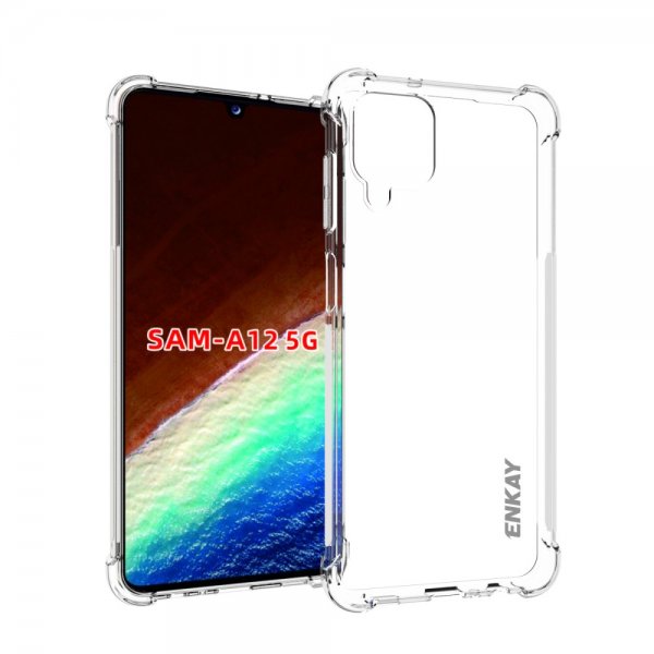 Samsung Galaxy A12 Deksel Transparent Klar