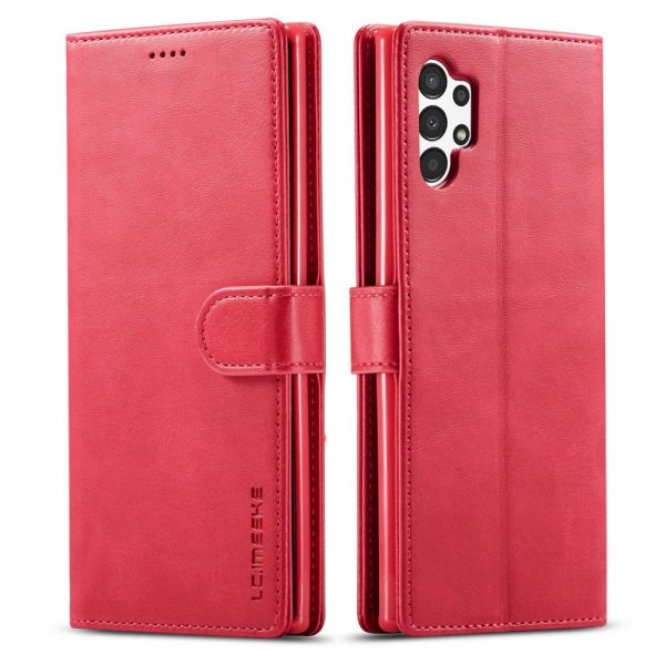 Samsung Galaxy A13 4G Etui med Kortlomme stativfunksjon Rød