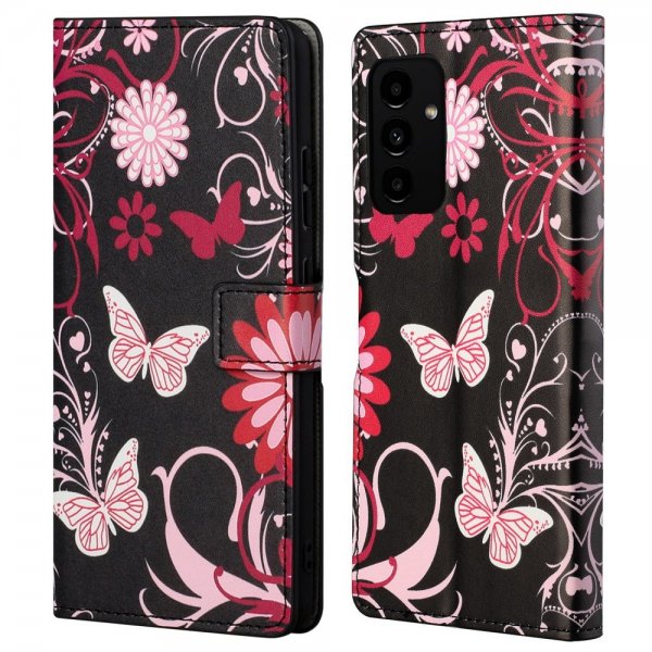 Samsung Galaxy A13 4G Etui Motiv Blomster Og Sommerfugler