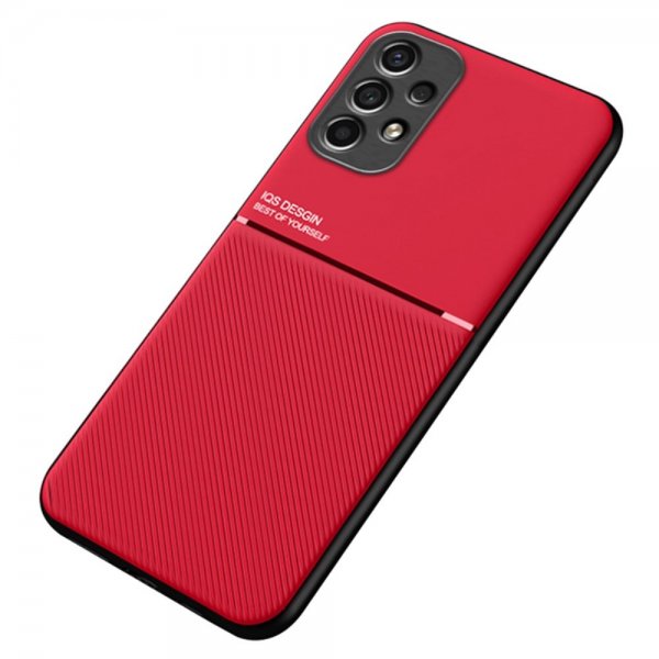 Samsung Galaxy A13 4G Deksel med Metallplate Rød
