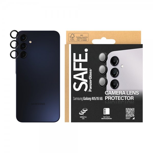 Samsung Galaxy A15 Kamerabeskytter Camera Protector Svart