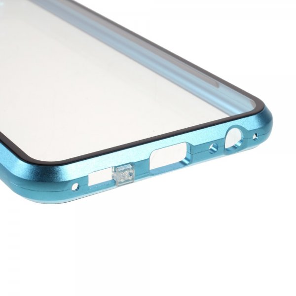 Samsung Galaxy A22 5G Deksel 360 Herdet glass Blå