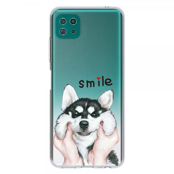 Samsung Galaxy A22 5G Deksel Motiv Husky Smile