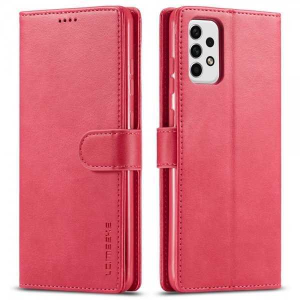 Samsung Galaxy A23 5G Etui med Kortlomme stativfunksjon Rød