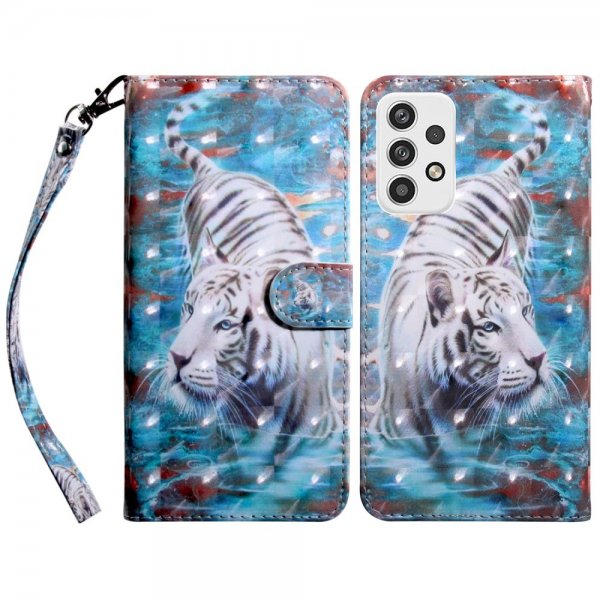 Samsung Galaxy A23 5G Etui Motiv Hvit Tiger