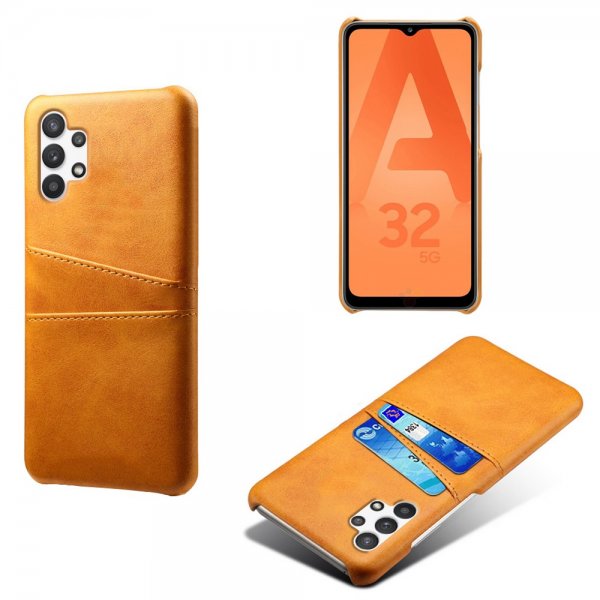 Samsung Galaxy A32 5G Deksel To Kortlommer Oransje