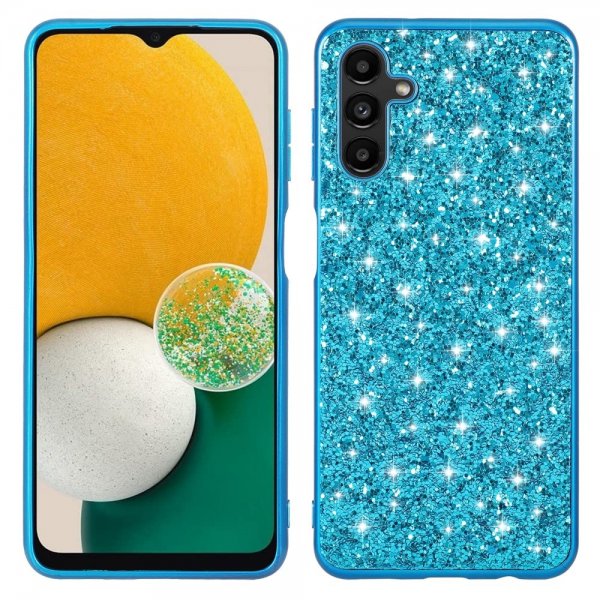 Samsung Galaxy A34 5G Deksel Glitter Blå