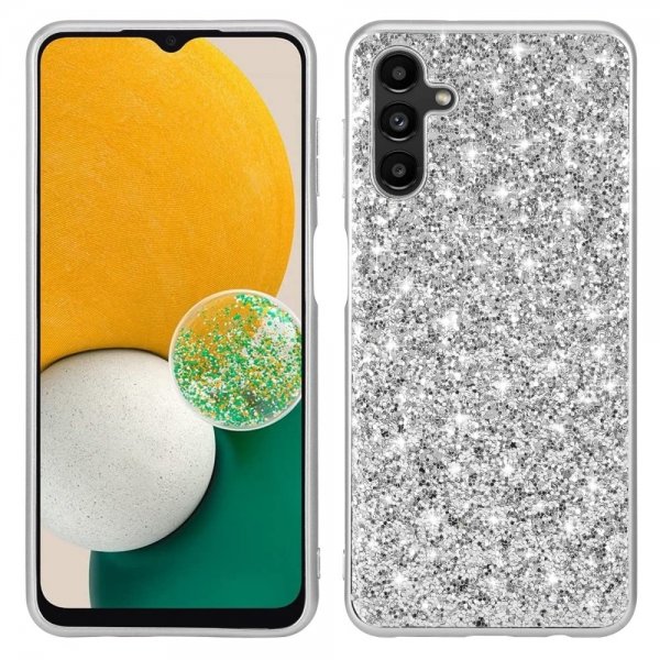 Samsung Galaxy A34 5G Deksel Glitter Sølv