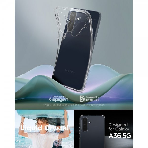 Samsung Galaxy A36 Deksel Liquid Crystal Transparent