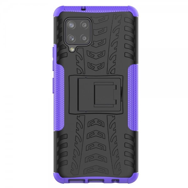 Samsung Galaxy A42 5G Deksel Dekkmønster Stativfunksjon Lilla