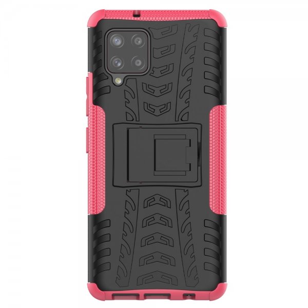 Samsung Galaxy A42 5G Deksel Dekkmønster Stativfunksjon Magenta