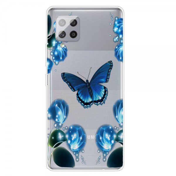Samsung Galaxy A42 5G Deksel Motiv Blå Fjäril