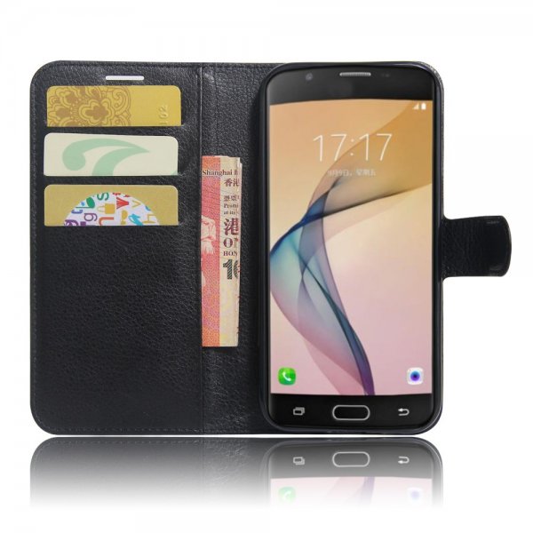 Samsung Galaxy A5 2017 Etui Litchi Svart