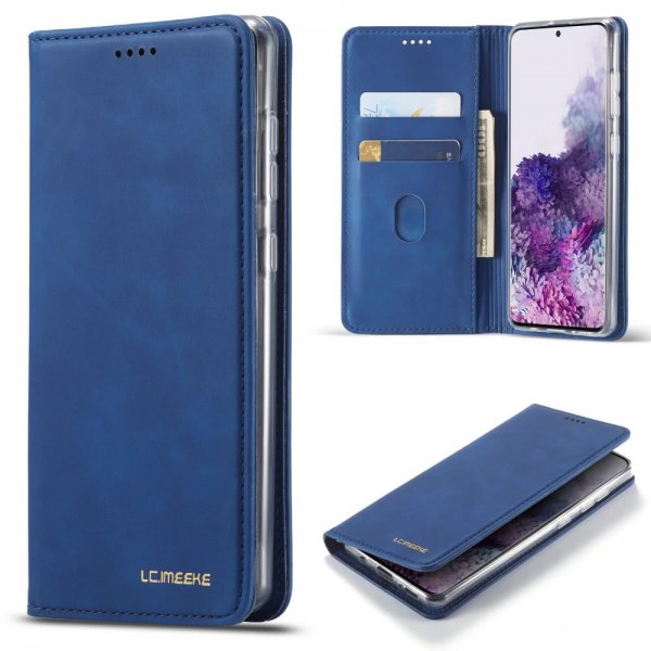 Samsung Galaxy A51 Etui med Kortlomme Flip Blå