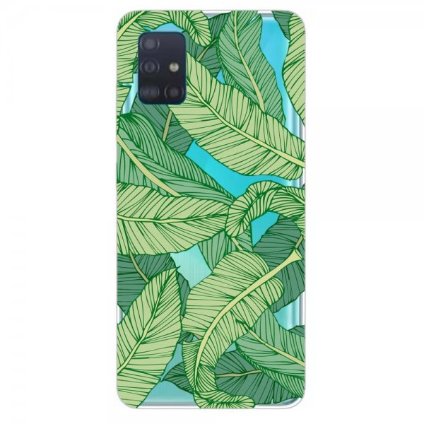 Samsung Galaxy A51 Deksel Motiv Grønna Löv