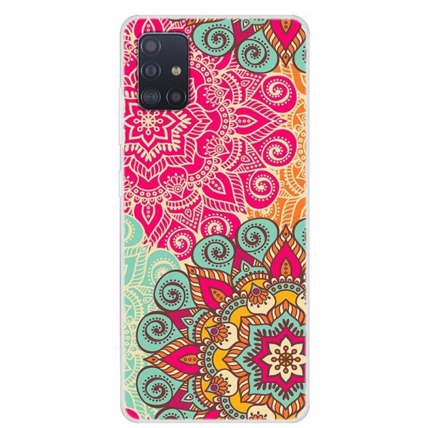 Samsung Galaxy A51 Deksel Motiv Mandala Blommor