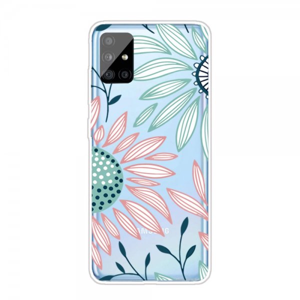 Samsung Galaxy A51 Deksel Motiv Två Blommor