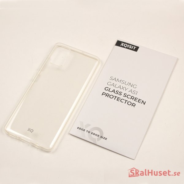 Samsung Galaxy A51 Deksel Protection Pack med Skjermbeskytter Transparent Klar