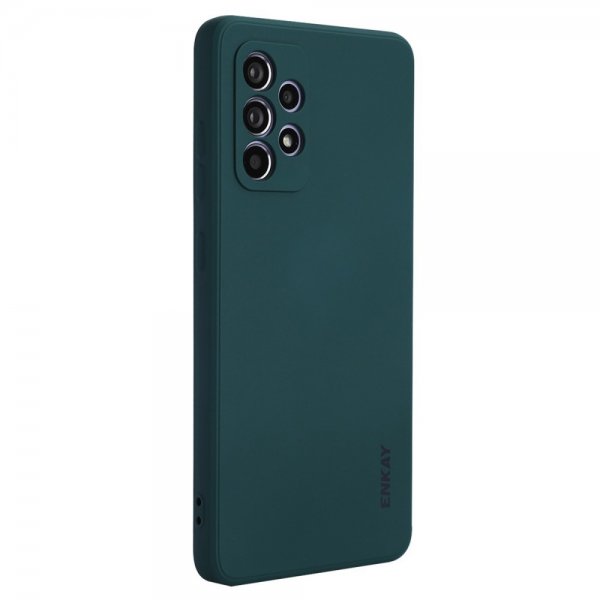 Samsung Galaxy A52/A52s 5G Deksel Silikoni Mørkegrønn