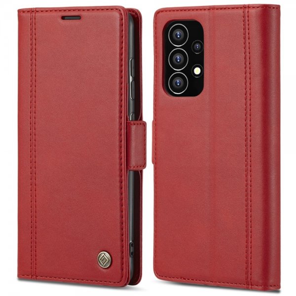 Samsung Galaxy A53 5G Etui med Kortlomme Rød