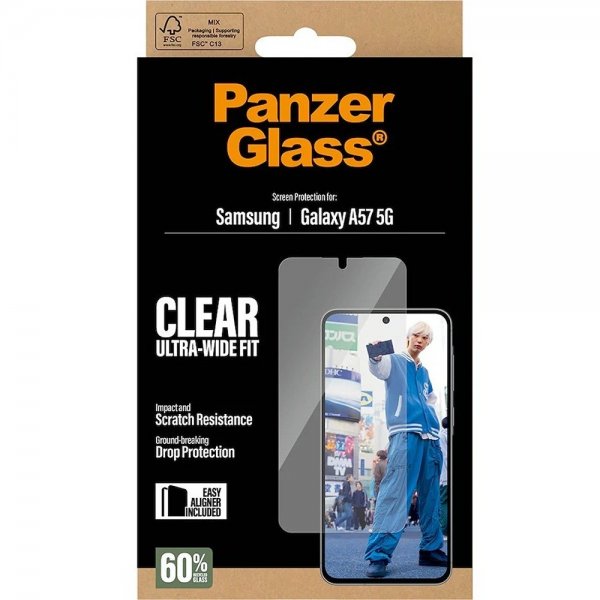 Samsung Galaxy A57 Skjermbeskytter Ultra-Wide Fit EasyAligner