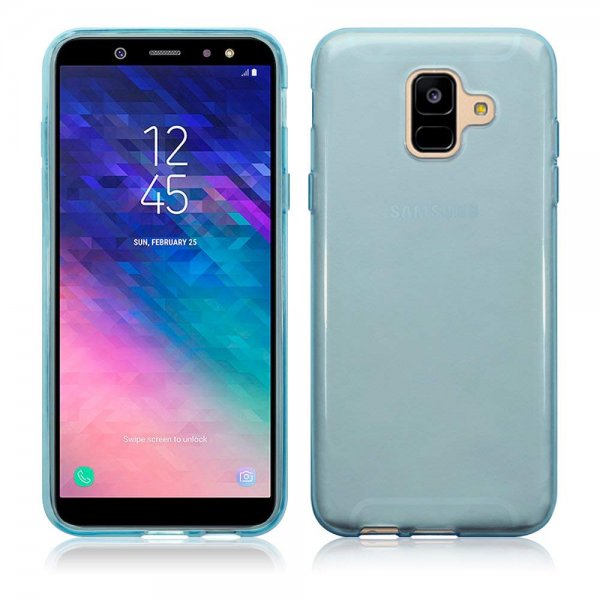 Samsung Galaxy A6 2018 TPU Deksel Transparent Blå