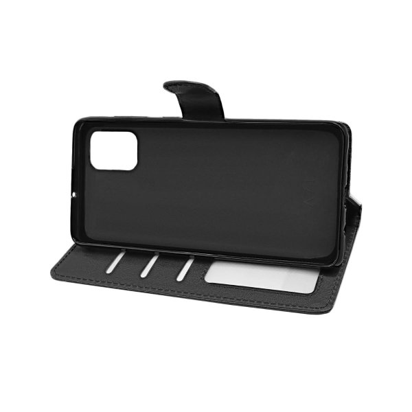 Samsung Galaxy A71 Etui med Stativ Svart