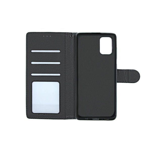 Samsung Galaxy A71 Etui med Stativ Svart