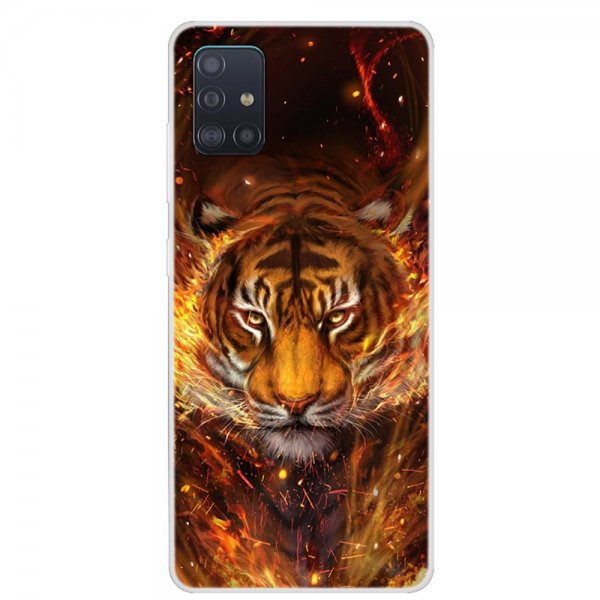 Samsung Galaxy A71 Deksel Motiv Tiger