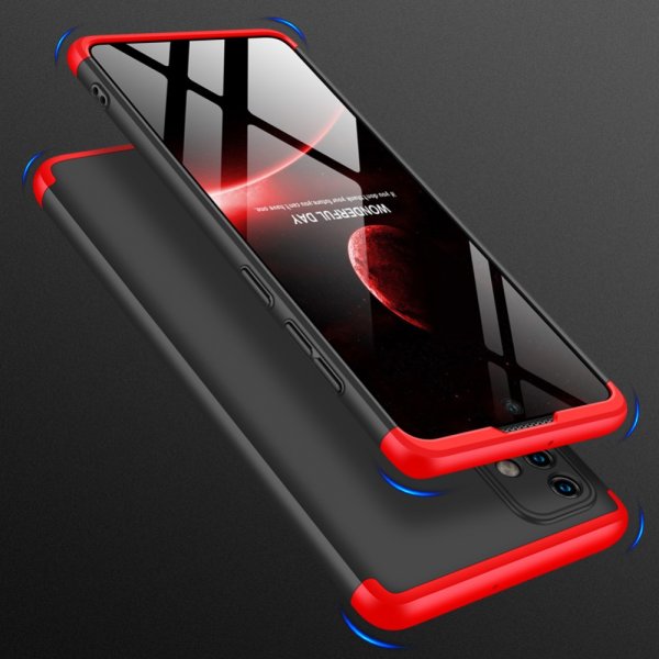 Samsung Galaxy A71 Deksel Tredelt Svart Rød