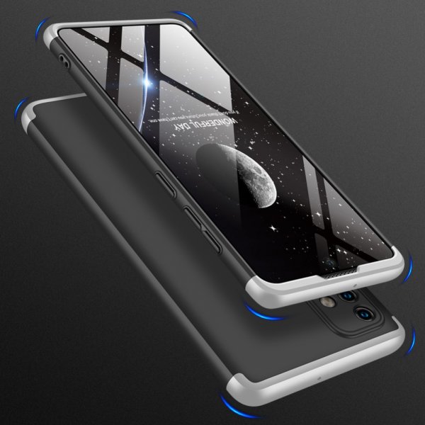 Samsung Galaxy A71 Deksel Tredelt Svart Sølv