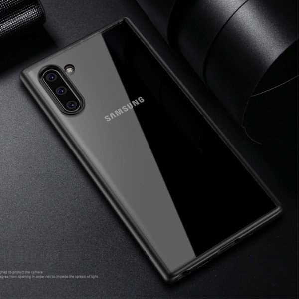 Samsung Galaxy Note 10 Deksel Hardplast TPU Klar Svart