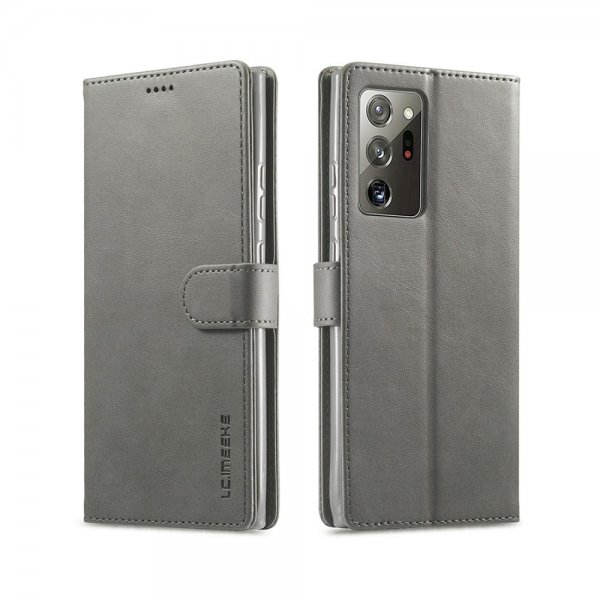 Samsung Galaxy Note 20 Etui med Kortlomme Grå