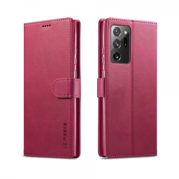 Samsung Galaxy Note 20 Etui med Kortlomme Magenta
