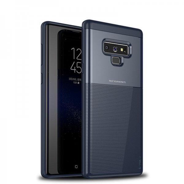 Samsung Galaxy Note 9 Deksel Grid TPU HardPlast Blå