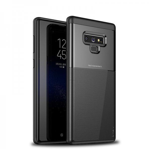 Samsung Galaxy Note 9 Deksel Grid TPU HardPlast Svart