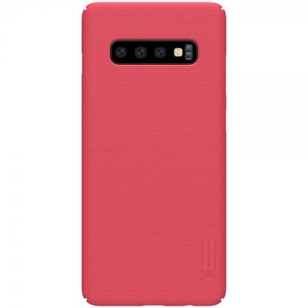 Samsung Galaxy S10 Deksel Frosted Shield HardPlast Rød