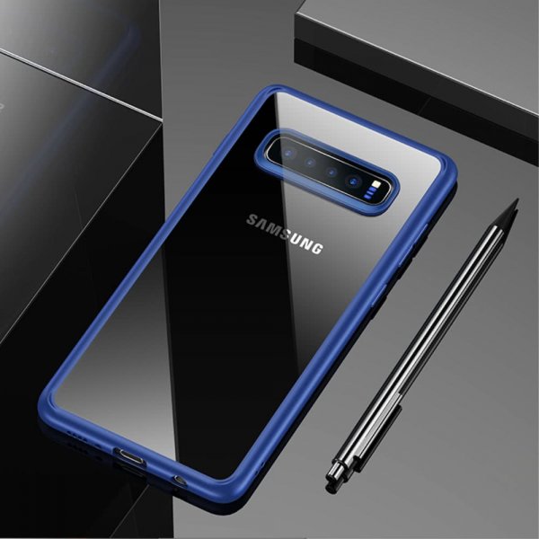 Samsung Galaxy S10 Deksel Mant Series TPU Hardplast Blå