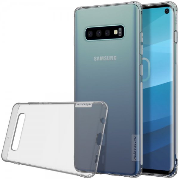 Samsung Galaxy S10 Deksel Nature Series TPU Transparent Grå