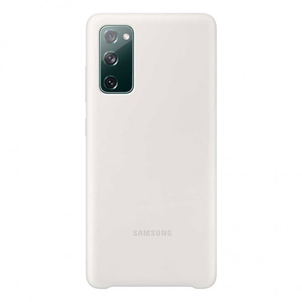 Original Samsung Galaxy S20 FE Deksel Silikoni Cover Hvit