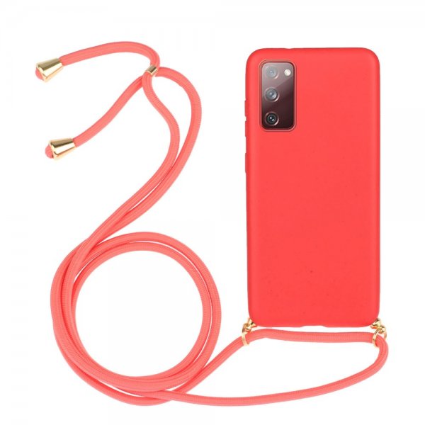 Samsung Galaxy S20 FE Deksel Hvetestrå Rød