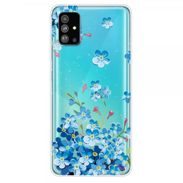 Samsung Galaxy S20 Plus Deksel Motiv Blåa Blommor