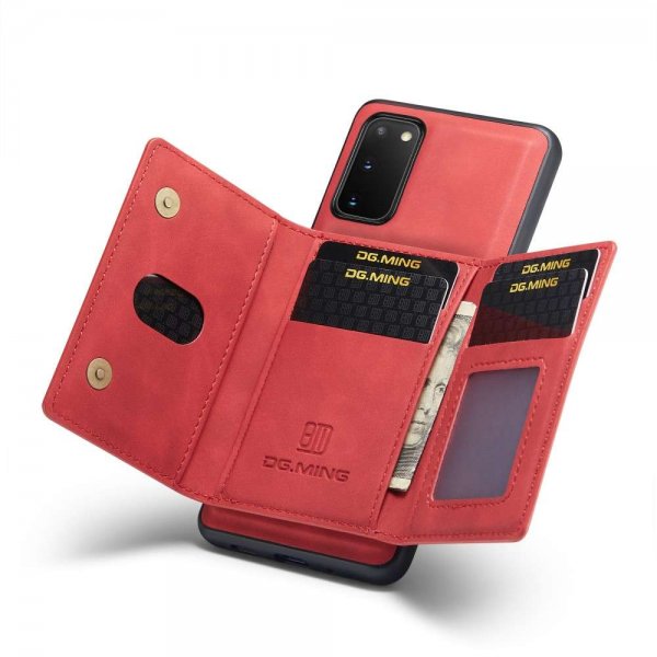 Samsung Galaxy S20 Deksel M2 Series Avtakbart Kortholder Rød