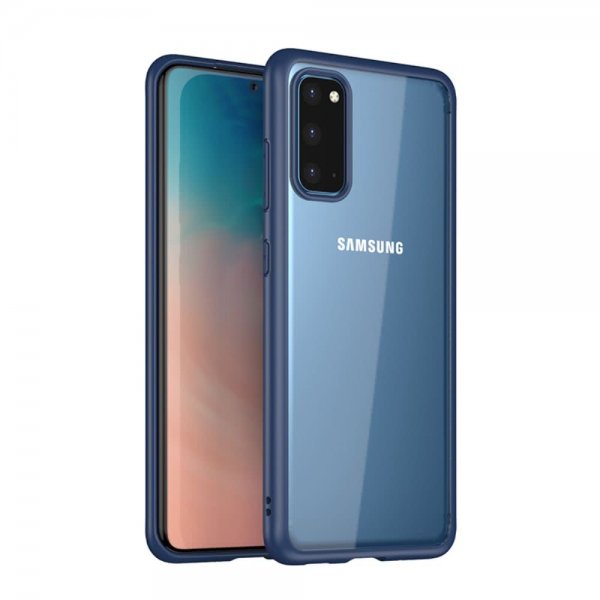 Samsung Galaxy S20 Deksel Gjennomsiktig Bakside Blå