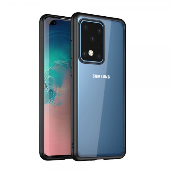 Samsung Galaxy S20 Ultra Deksel Gjennomsiktig Bakside Svart