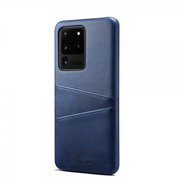 Samsung Galaxy S20 Ultra Deksel To Kortlommer Blå