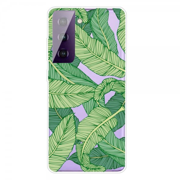 Samsung Galaxy S21 FE Deksel Motiv Grønn Blad